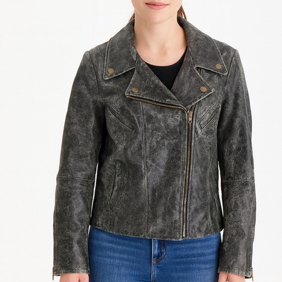 Scully coat Vegan Liquid Metallic Jacket The American Gear western moto SZ XL - Picture 1 of 10